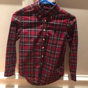 Boys Ralph Lauren Plaid L/S Shirt Size S (8)